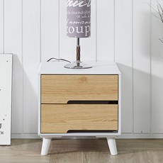 청초가구 메티 협탁, 화이트오크, 1개