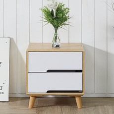 청초가구 메티 협탁, 오크화이트, 1개