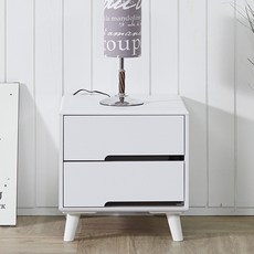 청초가구 메티 협탁, 화이트, 1개