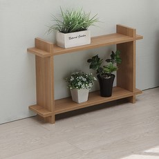 ArAmA 組合式花盆置物收納架, 橡木, 2層