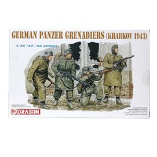 DRAGON 1/35 德國裝甲擲彈兵哈爾科夫 1943 塑料模型, 1個