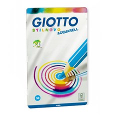 GIOTTO Steel Novo 金屬盒水彩鉛筆, 36色