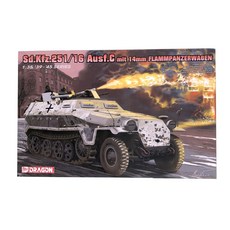 DRAGON 1/35 Sd.Kfz.251/16 Ausf.C Flammpanzerwagen 塑料模型, 1個