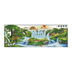 ZKF 十字繡套組 迎客松 十三寶滿堂 ZKF060, 混合顏色, 1套