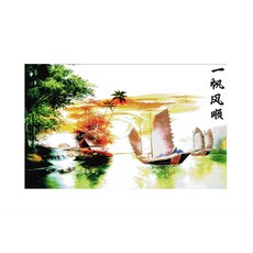 ZKF 十字繡套組 和平航行5 ZKF069, 混合顏色, 1套