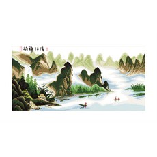 ZKF 十字繡套組浪漫漓江風光 ZKF063, 混色, 1套
