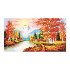 ZKF 十字繡套組黃金時段 1 ZKF026, 混色, 1套