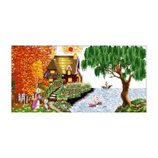 ZKF 十字繡 DIY 套組 Dream House, 混色, 1套