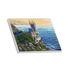 Hello Painting DIY帆布畫 懸崖上的城堡款, 1