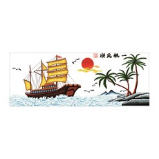 ZKF 十字繡套組 平和的航行3 ZKF068, 混合顏色, 1套