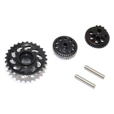 GPM RACING 鋼輪齒輪總成 52T+53T+55T 套組, BK, 1套