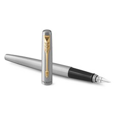 PARKER Jotter不鏽鋼鋼筆, F, 金色飾邊