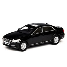 WELLY 1/38 現代 Genesis G90 迷你汽車壓鑄, 黑色的
