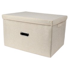 JNC 多用途儲物盒超大號, 米色, 特大(50 x 34.5 x 30 cm), 1個