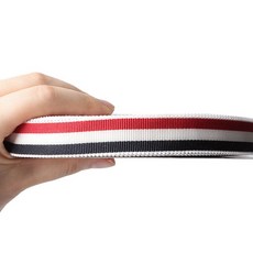 時尚亮點書脊條紋繩 20mm 50碼, 紅+白+海軍條紋, 1個