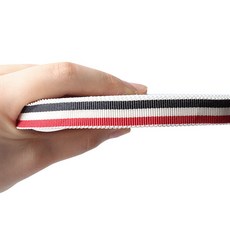 時尚亮點書脊條紋繩 13mm 50碼, 紅+白+海軍條紋, 1個