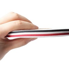 時尚亮點書脊條紋繩 10mm 50碼, 紅+白+海軍條紋, 1個