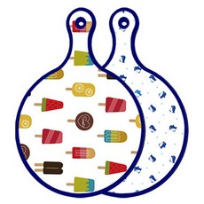 Roem Design Blue Edition 雙面圓形上菜砧板 硬質, 企鵝, 1個