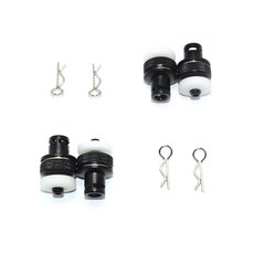 지피엠레이싱 ALUMINUM FRONT + REAR MAGNETIC BODY MOUNT 8pc 세트, BK, 1세트