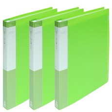 ECO Chungwoon PP 透明文件夾 A4 40頁, 淺綠色, 3個