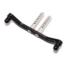 지피엠레이싱 RC8128 ALLOY FRONT/REAR BODY POST MOUNT WITH POST, BK, 1세트