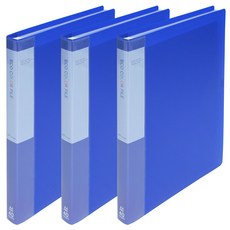 ECO Chungwoon PP 透明文件夾 A4 40張, 藍色, 3個