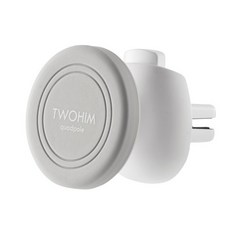 TWOHIM 車用出風口支架, 1個, Quad Pole 白色