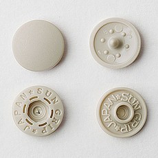 SUN GRIP 塑膠T形鈕扣 13mm, Beige, 100入
