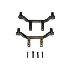 ALUMINIUM FRONT REAR BODY POST MOUNT SET, BK, 1세트