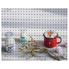 ANB Commerce 牛奶棉花糖 室內裝飾洞洞板 白色, 1個