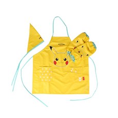 PoKeMoN 寶可夢 兒童防水圍裙 Armtosh 頭巾套組, 隨機發貨