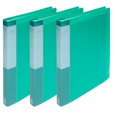 ECO Chungwoon PP 透明文件夾 A4 40頁, 綠色, 3個