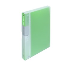 에코청운 PP 클리어화일 80매 메탈장식 A4, 연두, 1개