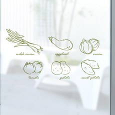 Design Soopul 彩色霧面貼 蔬菜店, 混合顏色