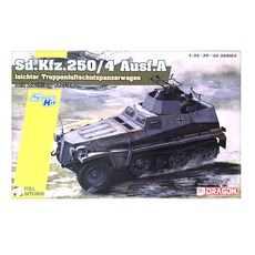 DRAGON 1/35 Sd.Kfz.250/4 Ausf A 塑料模型, 1個
