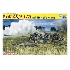 DRAGON 1/35 Pak 43/3 L/71 Mit Behelfslafette 塑料模型, 1個