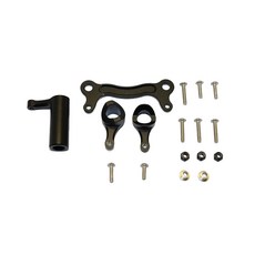 지피엠레이싱 ALUMINUM STEERING ASSEMBLY 17pc 세트, BK, 1세트
