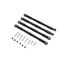 지피엠레이싱 ALUMINUM FRONT + REAR STEERING TIE ROD 4p 세트, BK, 1세트