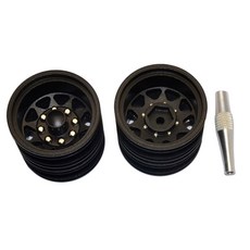 GPM RACING 帶六角驅動的鋁製後輪 3p 세트, BK, 1套