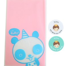황씨네도시락 비접착 야미봉투 팬더 100p + 스티커 뉴 왕관 보이 100p, 1세트