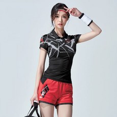 PGNC 女款羽毛球T恤 ST-2525+短褲 WP5-231