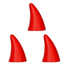 앤티스 차량용 3D 외부 장식, 상어 레드, 3개