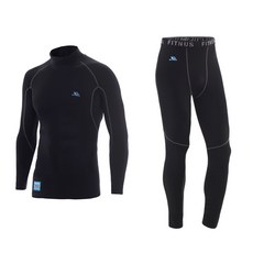 FITNUS 男款素色長袖T恤+9分褲