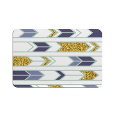 슈퍼식스 골드 포인트 일러스트 빠른 건조 규조토 욕실 매트 39 x 60 cm, MX-85, 1개