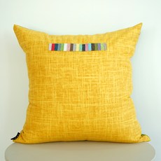 亞麻彩色條紋靠枕, 金石灰