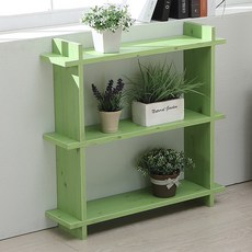 ArAmA 組合式花盆置物收納架, 綠色, 3層