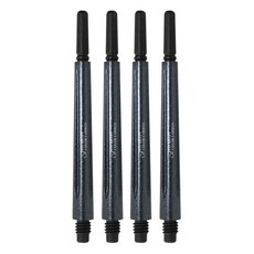 COSMO DARTS 飛鏢桿身適合碳纖維 Normal Spin 8, 珍珠黑, 4件