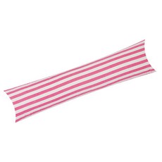條紋純棉身體枕枕套 C款, 粉色的