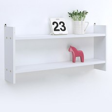 ArAmA 雙層壁掛式收納置物架, 白色