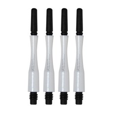 코스모다트 다트 샤프트 핏 카본 하이브리드 스핀 4, 펄 화이트, 4개